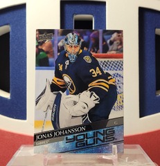 Jonas Johansson 2020-21 - Young Guns Rookie #228 Upper Deck Series 1